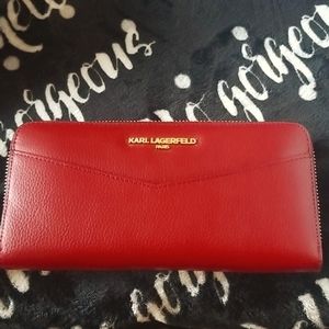 Karl Lagerfeld leather wallet